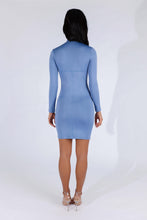 Load image into Gallery viewer, ZIPPER DRESS BLUE